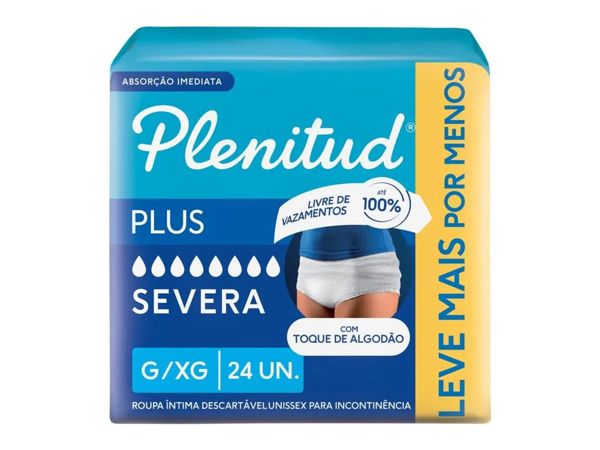 Fralda Geriátrica para Incontinência Severa - Plenitud Plus