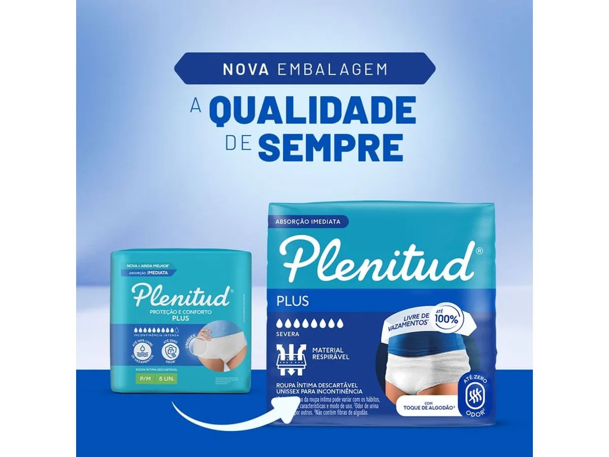 Fralda Geriátrica para Incontinência Severa - Plenitud Plus - Imagem 4