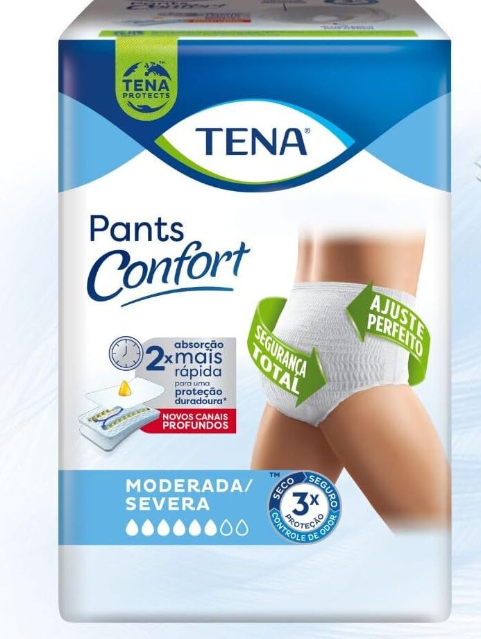 Fralda Geriátrica para Incontinência Moderada/Severa - Pants Confort Tena
