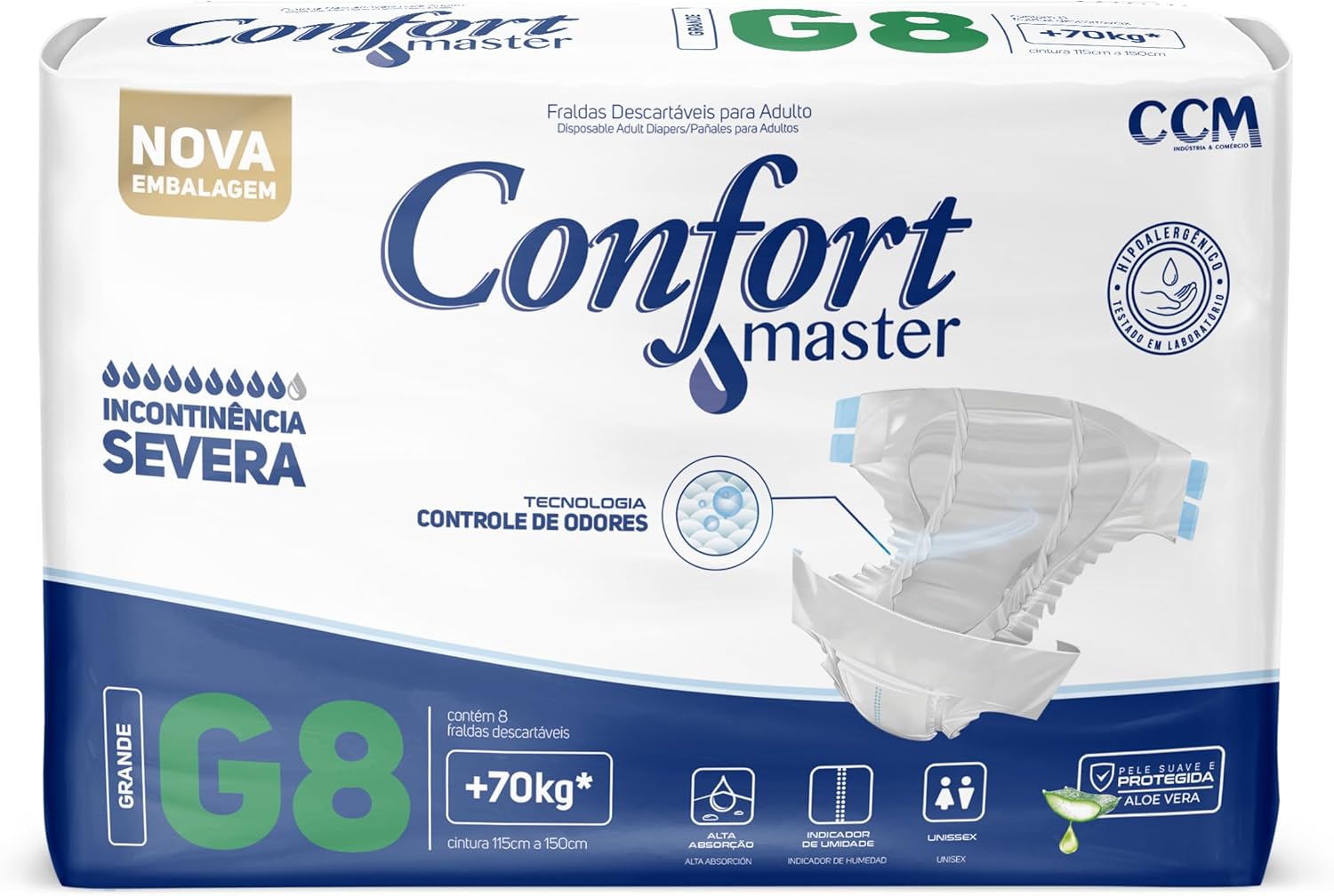 Fralda Geriátrica com Alta Absorção - Confort Master - Imagem 2