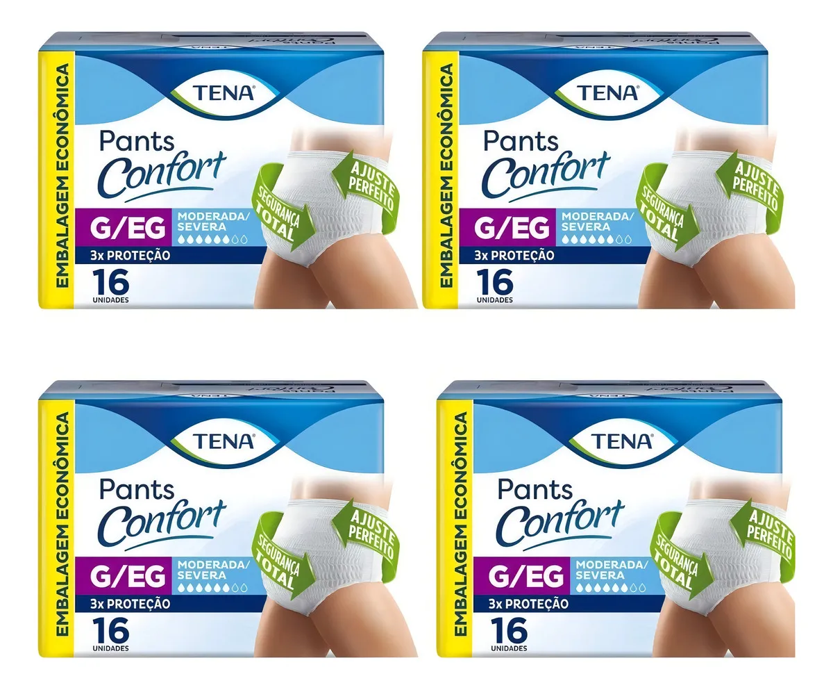 Fralda Geriátrica para Incontinência Moderada/Severa - Pants Confort Tena - Imagem 4